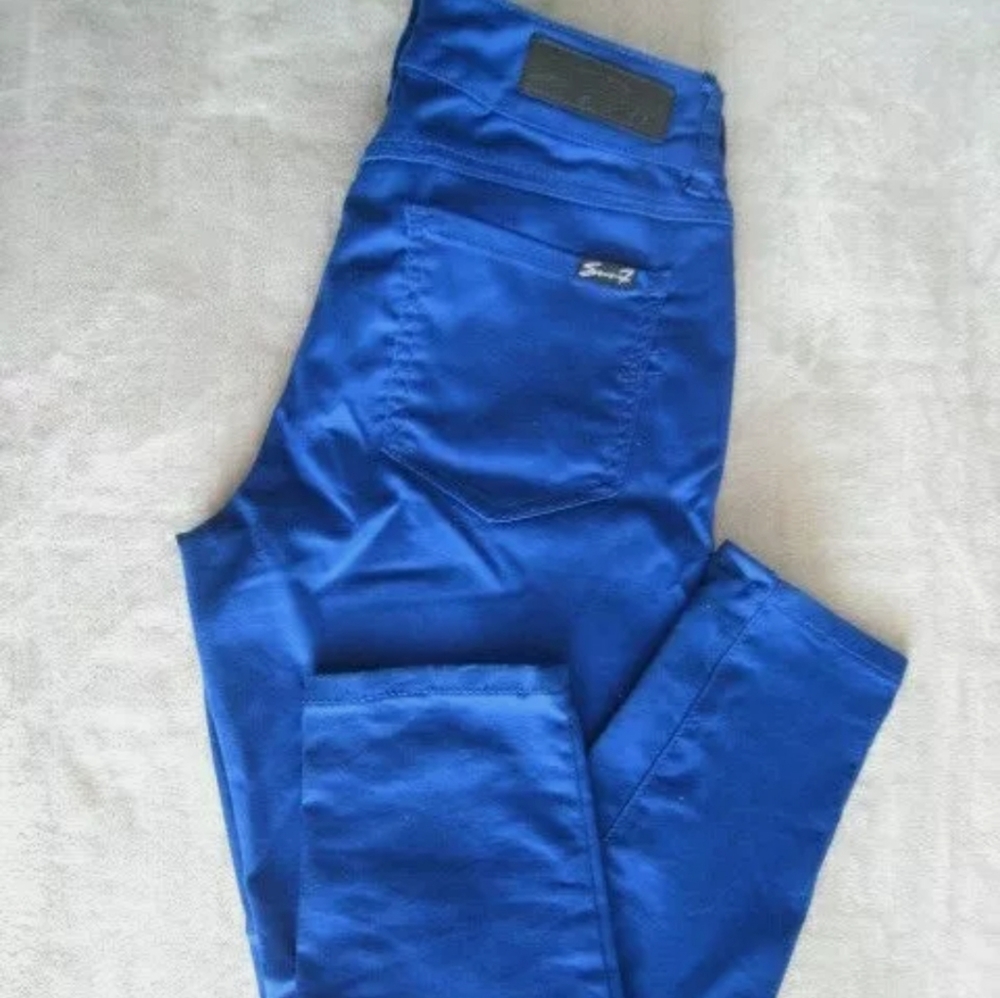 Seven7 Leggings Blue Size 8  Rise: 8"  Inseam: 30